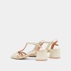 Jonak Adelia Heeled Sandals, Platinum Laminated Velvet