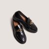 3500158-26 Jonak Delphes Loafers, Black Leather