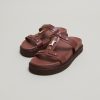 Jonak Luana Platform Sandals, Brown Glazed Leather