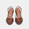 3600067-22 (1) Jonak Vaiana Heeled Sandals, Brown Shiny Leather
