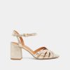 Jonak Debacq Sandals, Platinum Laminated Velvet.