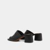 3600101-26 (7) Jonak Butterfly Mules, Black Leather