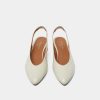 Jonak Vince Ballet Flats, Ecru Distressed Leather