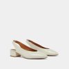 Jonak Vince Ballet Flats, Ecru Distressed Leather