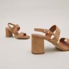 Jonak Vico Heeled Sandals, Camel Velvet