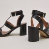 Jonak Vilma Heeled Sandals, Black Leather