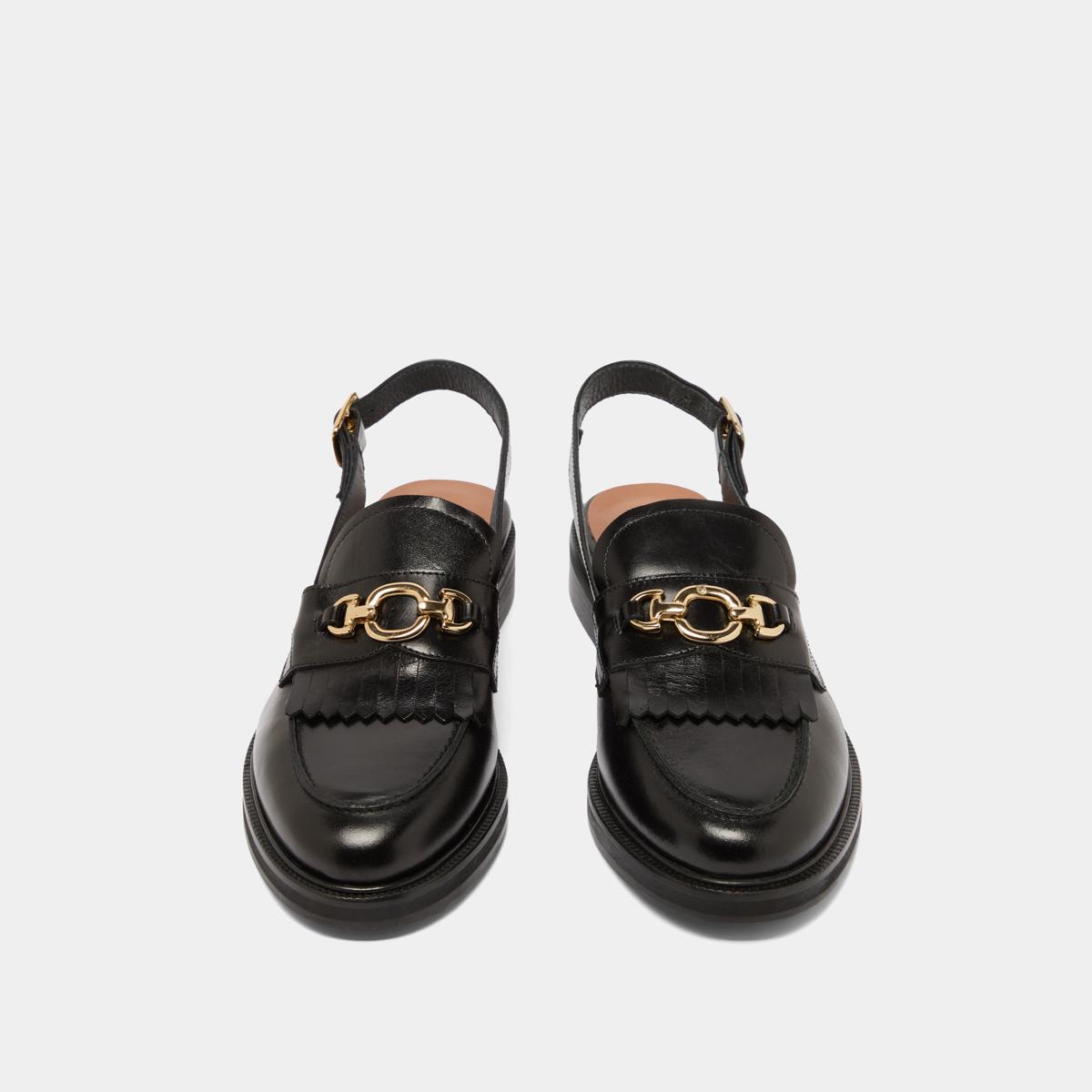 Jonak Delphy Loafers, Black Leather