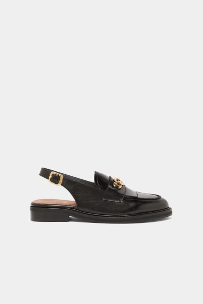 Jonak Delphy Loafers, Black Leather.