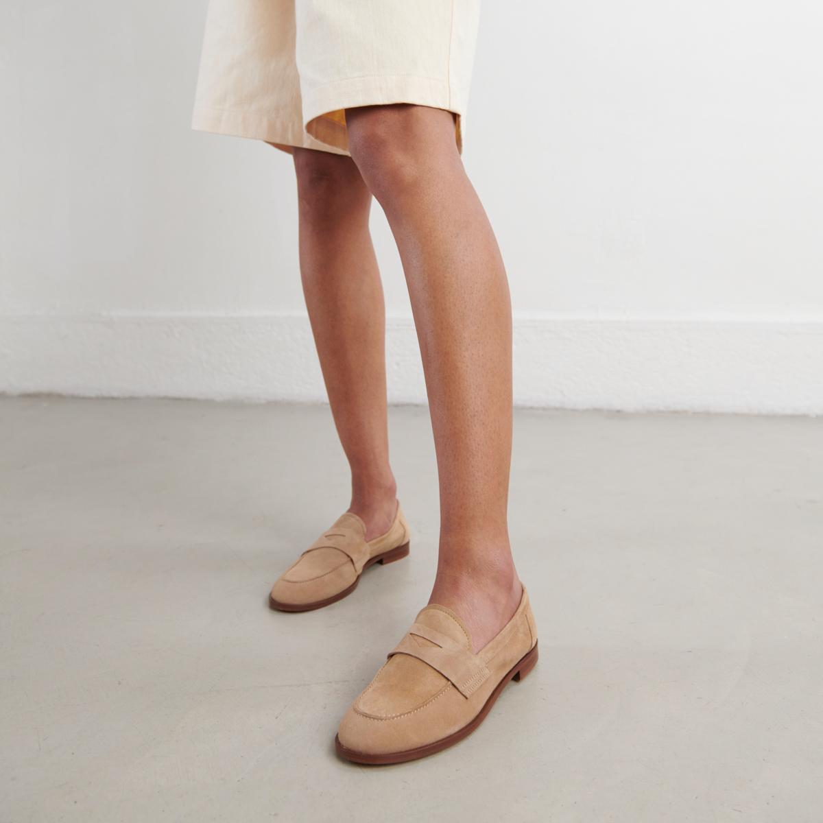 3600198-9-1 Jonak Thelma Loafers, Camel Velvet