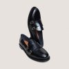 3700201-26 Jonak Drizza Loafers, Black Glazed Leather