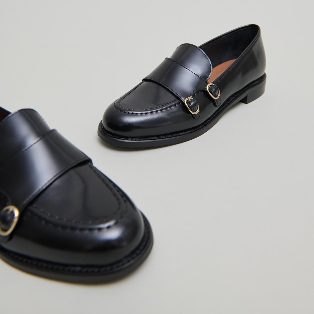 3700201-26-2 Jonak Drizza Loafers, Black Glazed Leather