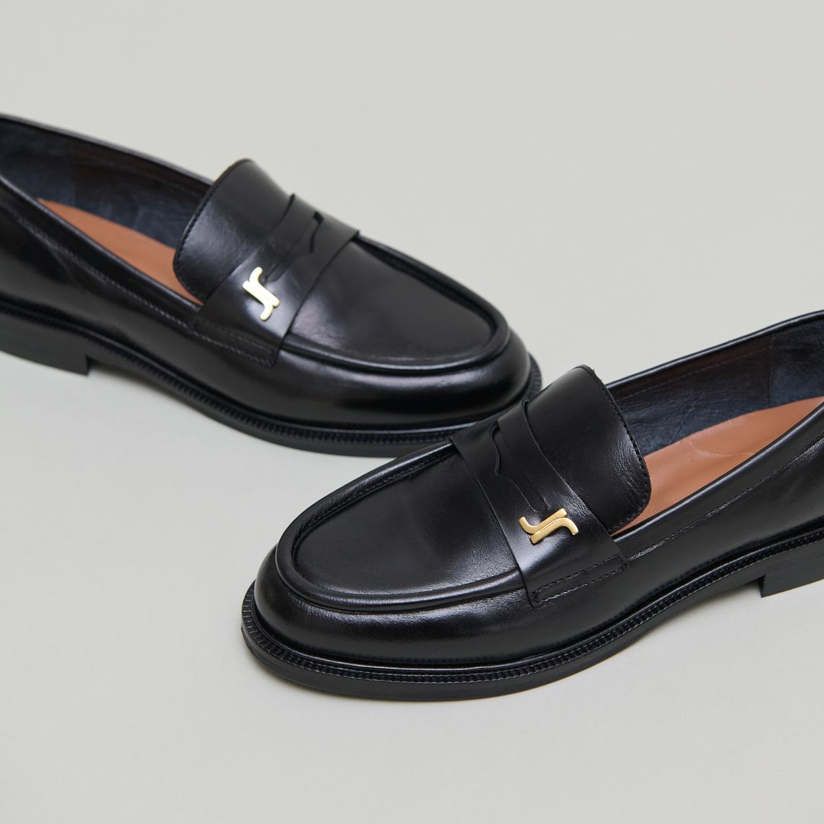 Jonak Duedi Loafers, Black Leather