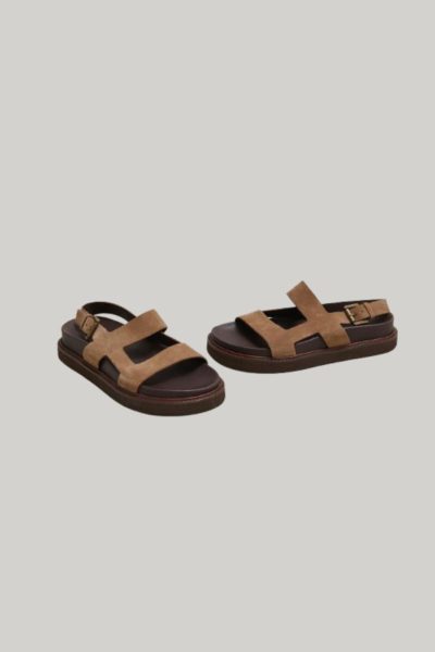 Jonak Lagune Platform Sandals, Taupe Suede