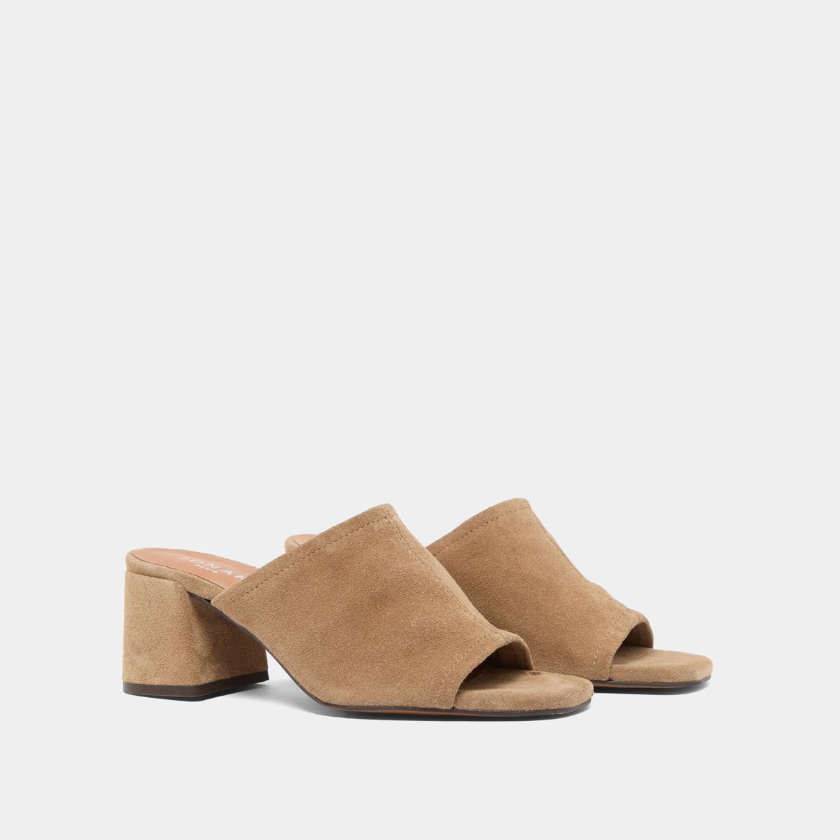 3800077-40 (5) Jonak Butterfly Mules, Taupe Crust