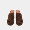 Jonak Delle Heeled Mules, Brown Suede