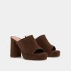Jonak Delle Heeled Mules, Brown Suede