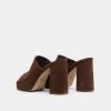 Jonak Delle Heeled Mules, Brown Suede