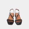 Jonak Anaya Sandals, Black Shiny Leather