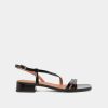 Jonak Anaya Sandals, Black Shiny Leather