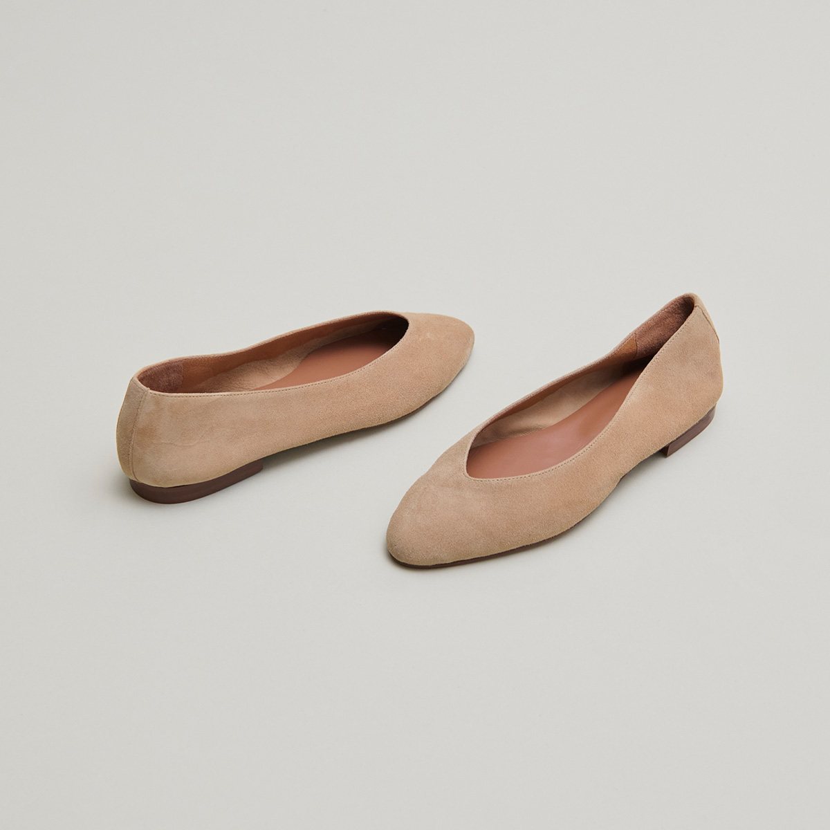 3800162-9 (2) Jonak Dassus Ballet Flats, Camel Velvet