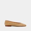 Jonak Dassus Ballet Flats, Camel Velvet
