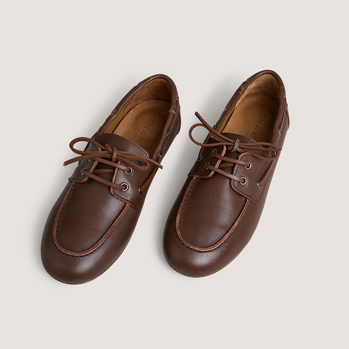 Jonak Lalie Loafers, Brown Leather