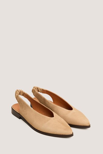 Jonak Acajou Ballet Flats, Camel Suede