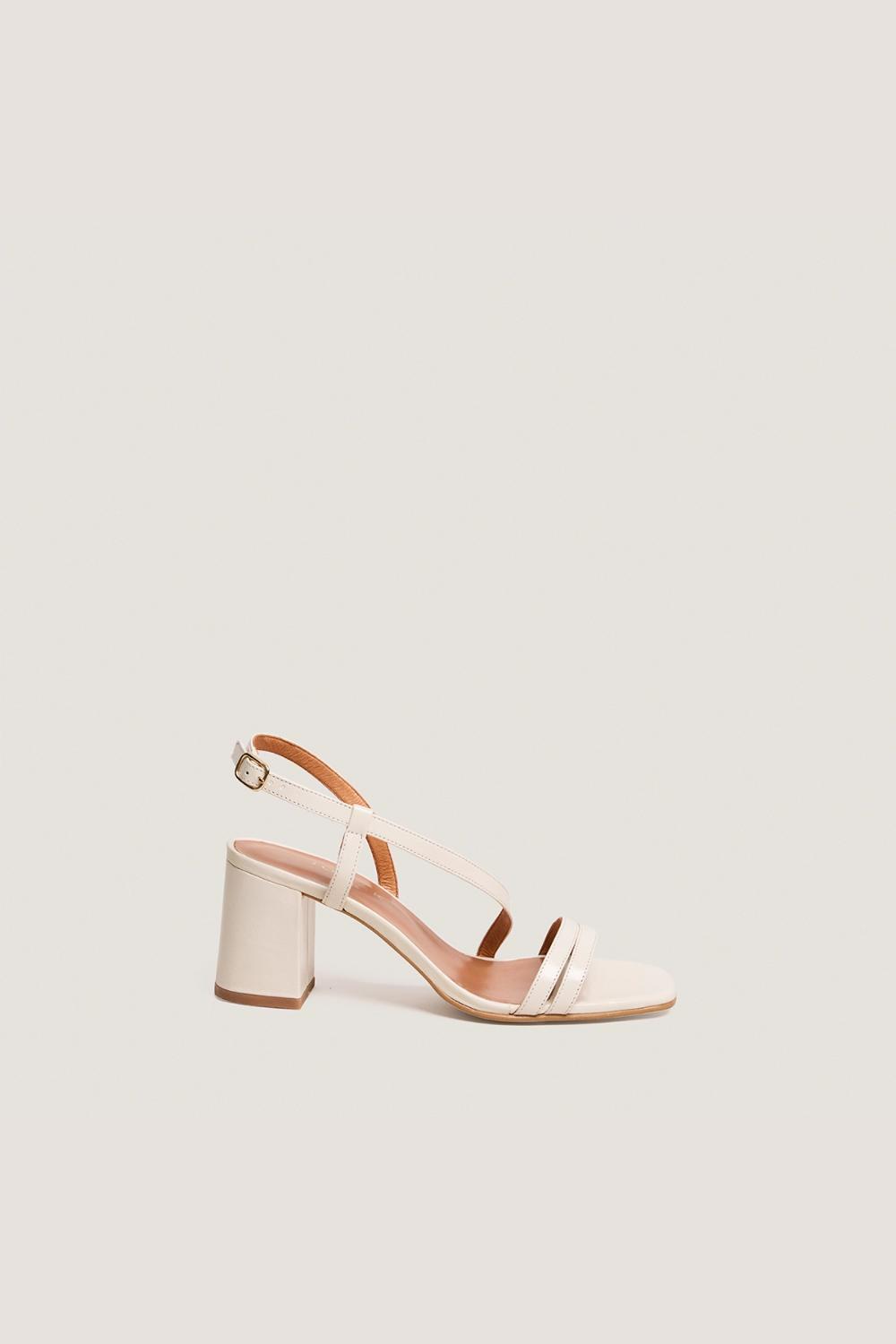 3800403-12 (1) Jonak Vimy Sandals, Ecru Aged Leather.