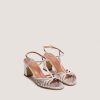3800405-3 (2) Jonak Volia Sandals, Silver Cracked Leather.