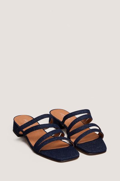 Jonak Alpilles Mules, Navy Blue Denim
