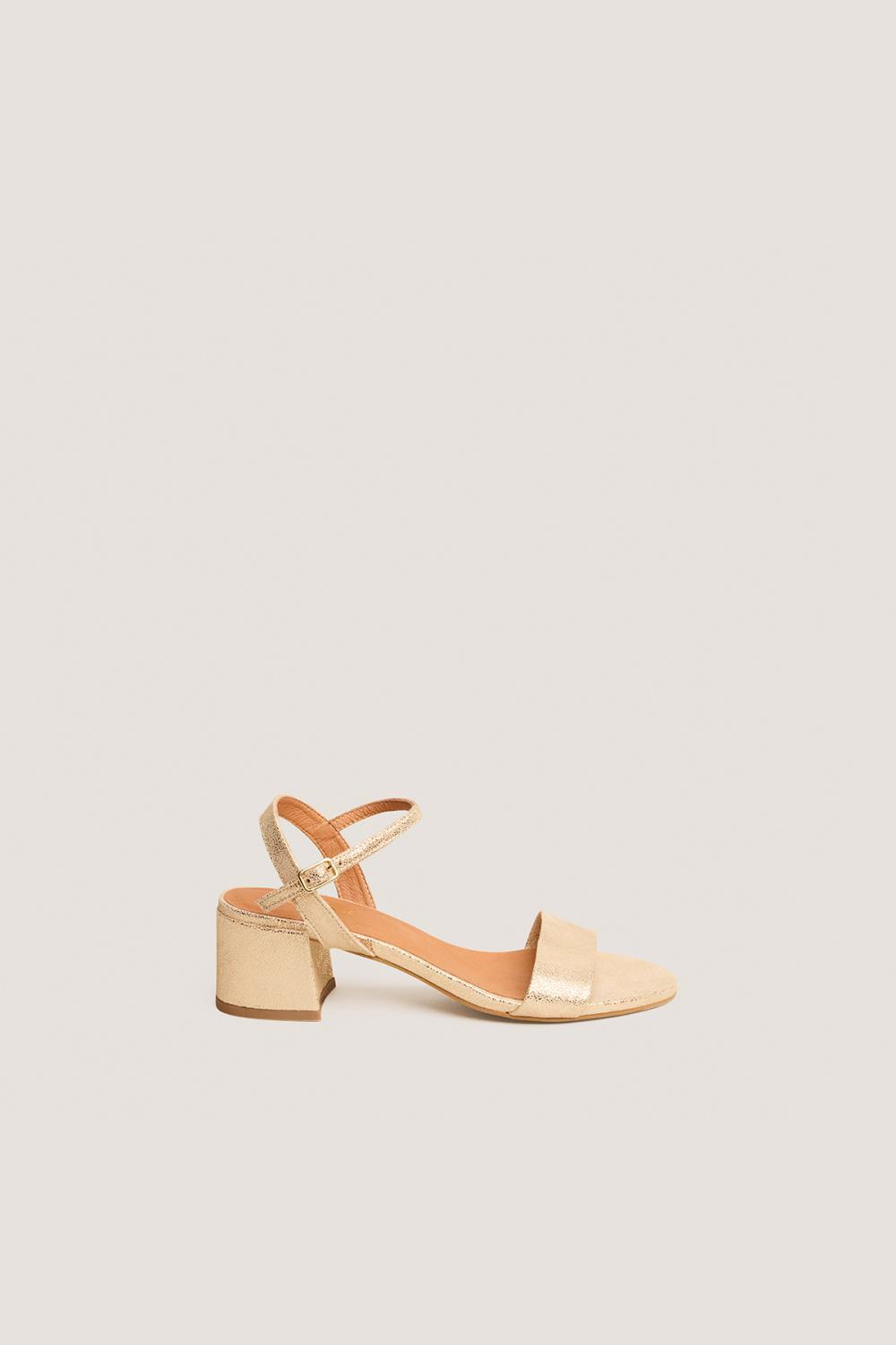 Jonak Anker Sandals, Platinum Laminated Velvet