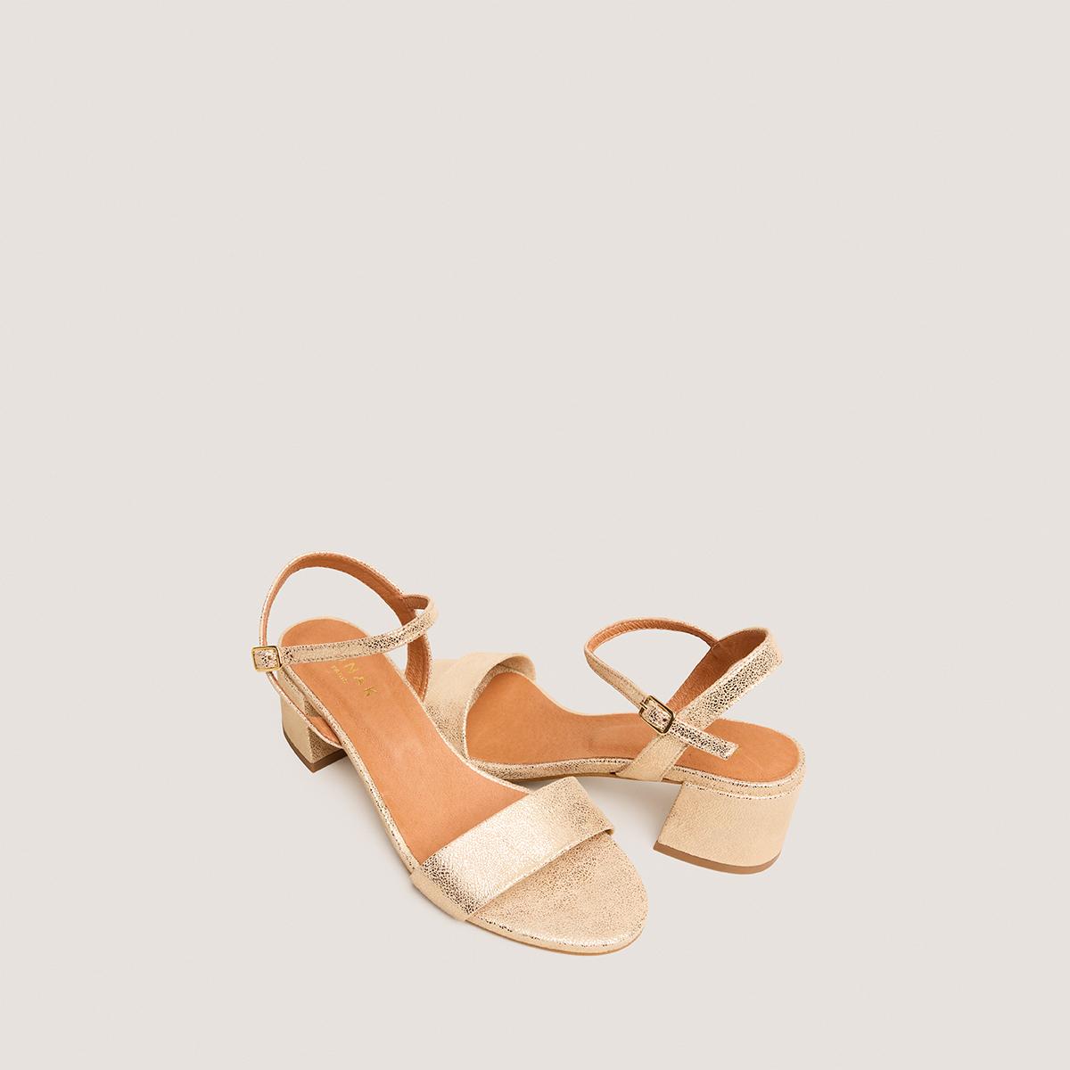 Jonak Anker Sandals, Platinum Laminated Velvet