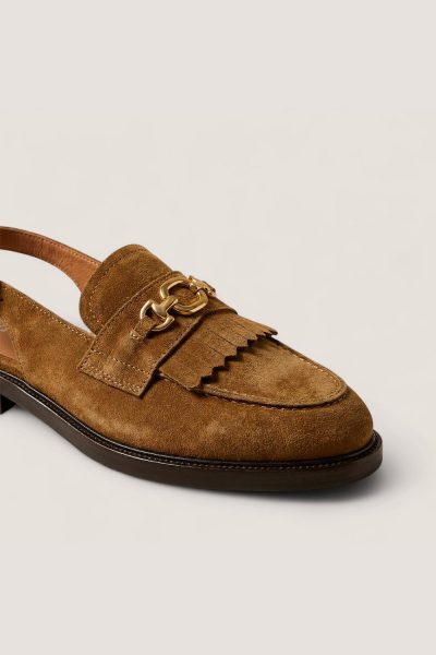 Jonak Delphy Loafers, Tobacco Suede.