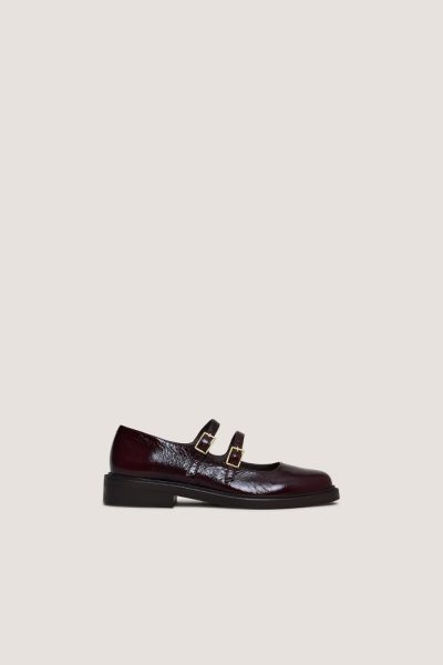 Jonak Dreamy Ballet Flats, Chocolate Patent Leather