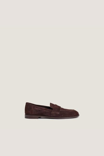 Jonak Thelma Loafers, Brown Velvet.