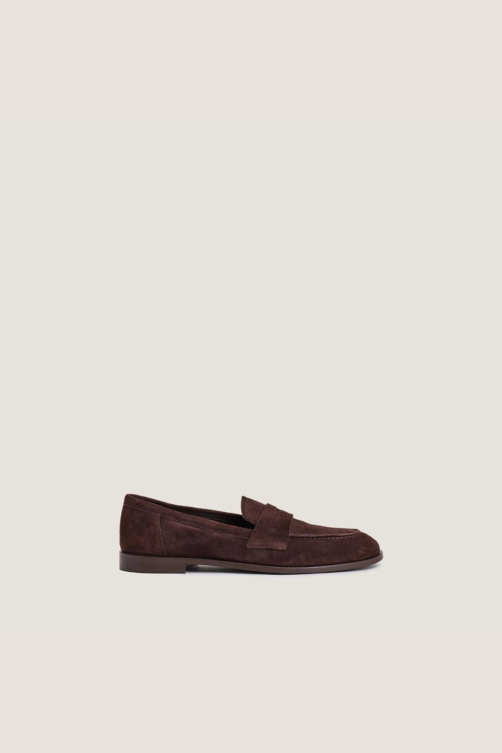 Jonak Thelma Loafers, Brown Velvet.