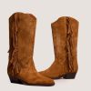 Jonak Defrange Boots, Cognac Suede.