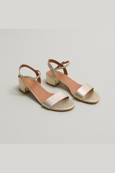 Jonak Via Rept Sandals, Gold Metallic