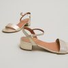Jonak Via Rept Sandals, Gold Metallic