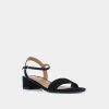 Jonak Via Heeled Sandals, Black Suede