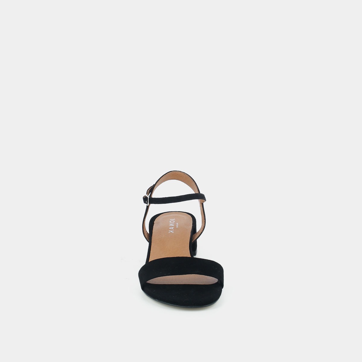 Jonak Via Heeled Sandals, Black Suede