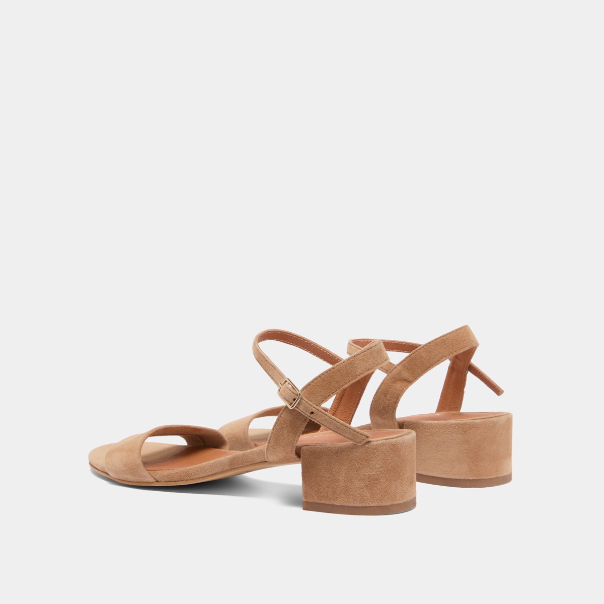 Jonak Via Heeled Sandals, Camel Velvet