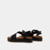 Jonak Isaure Platform Sandals, Black Leather.