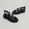 Jonak Priame Platform Sandals, Black Leather