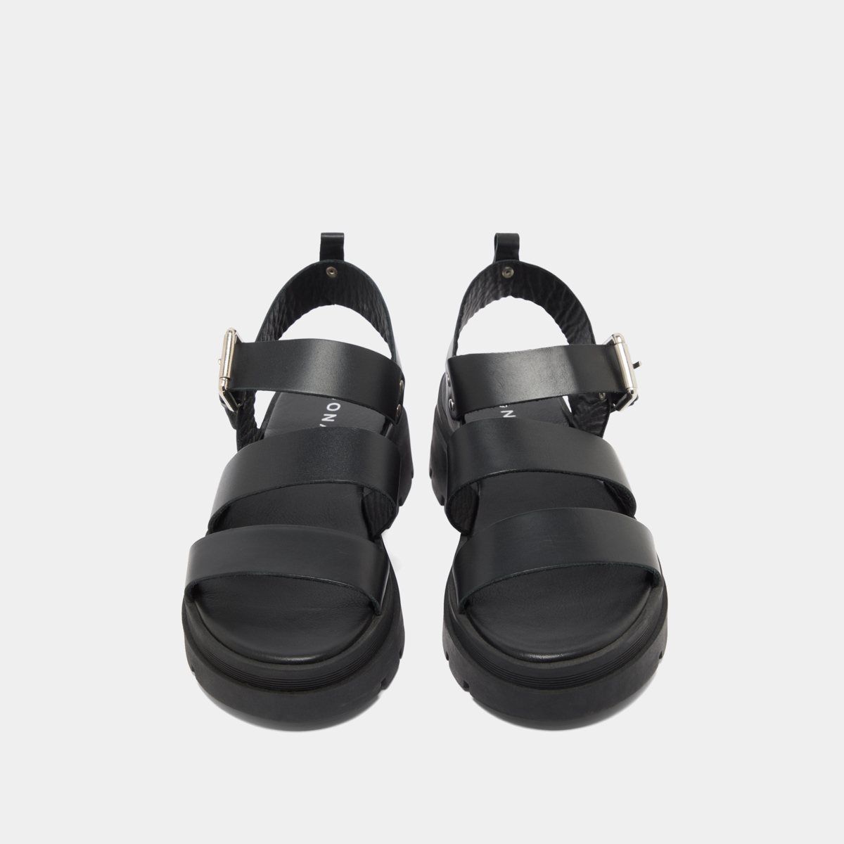 Jonak Priame Platform Sandals, Black Leather