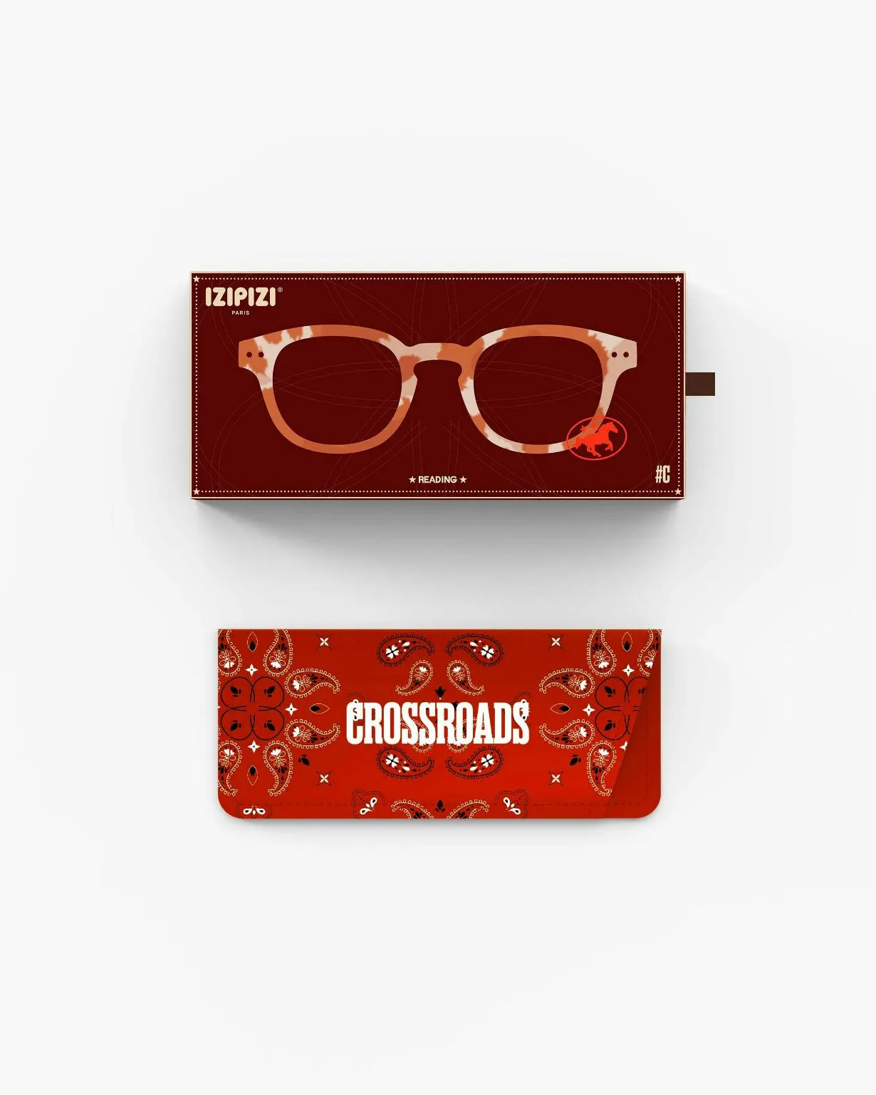 Izipizi #C Reading Glasses, Wild Hooves.