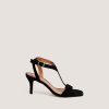 Jonak Vernus Sandals, Black Velvet