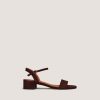 Jonak Via Sandals, Brown Velvet