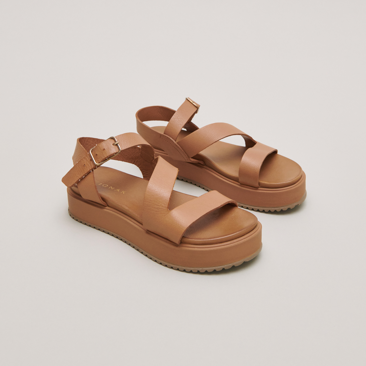 jonak remet Jonak Isaure Platform Sandals, Camel Leather.