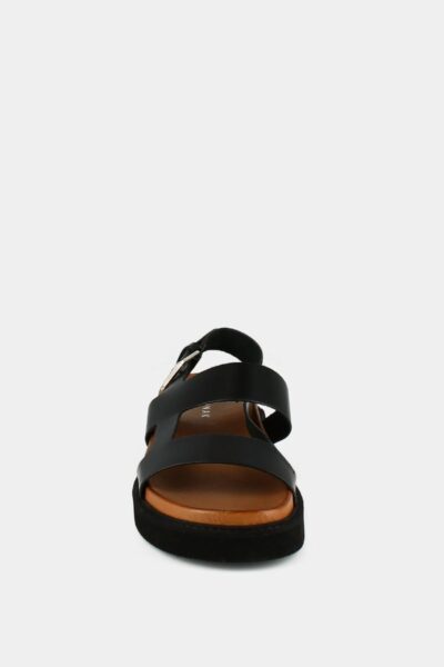Jonak Lagune Platform Sandals, Black Shiny Leather